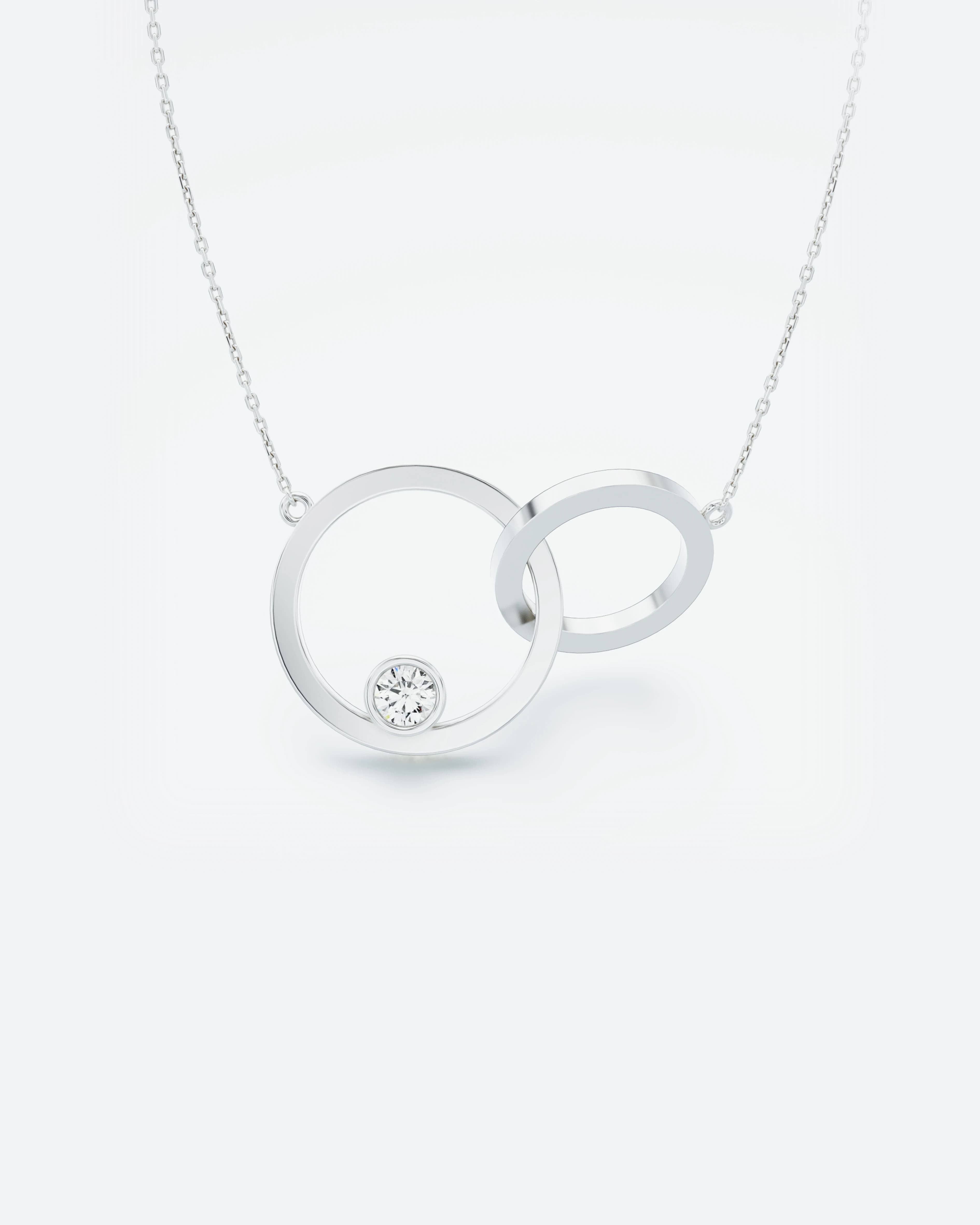 0.30ct Wisiorek z Białego Złota z Diamentem