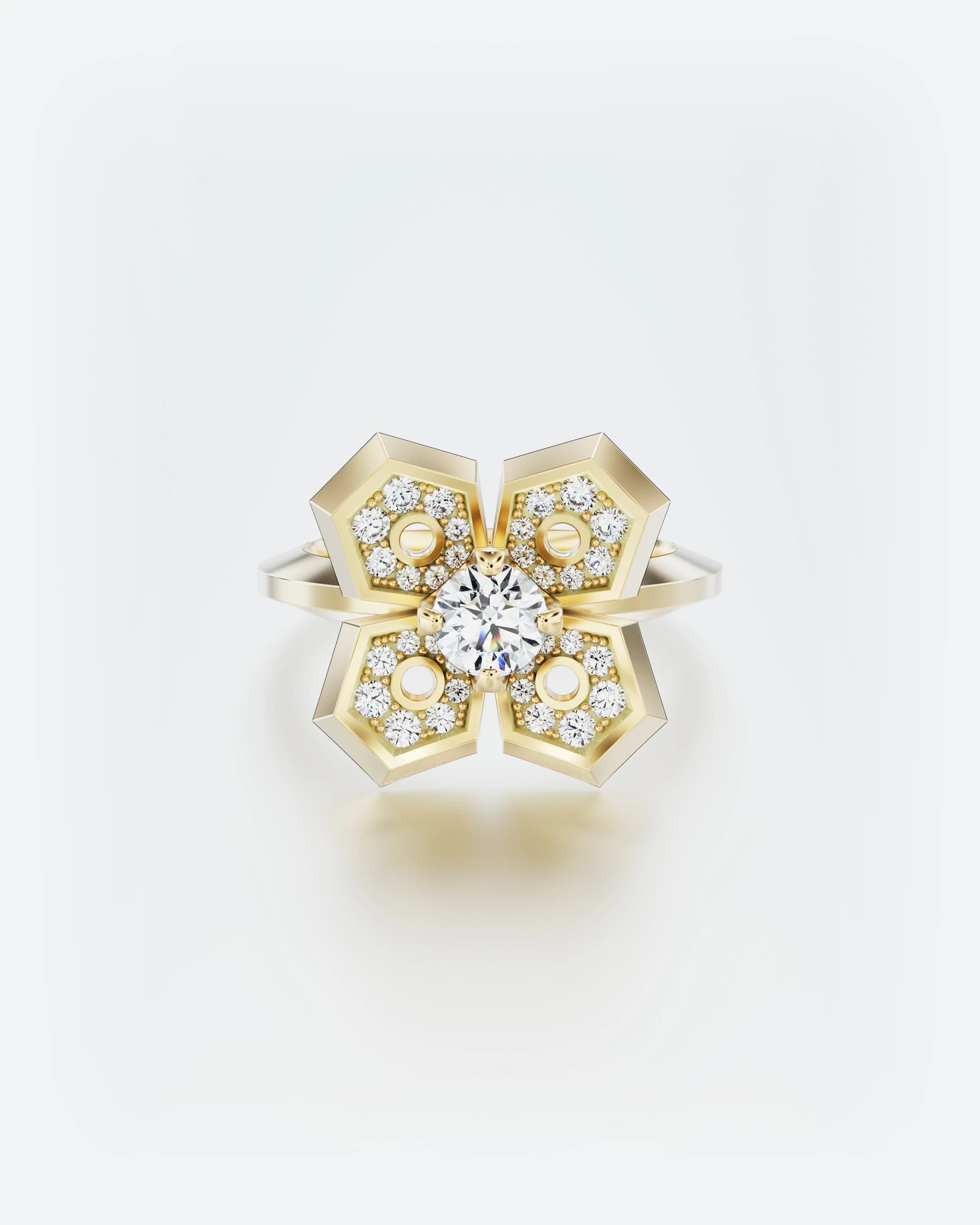 Petite Fleur Diamond Ring