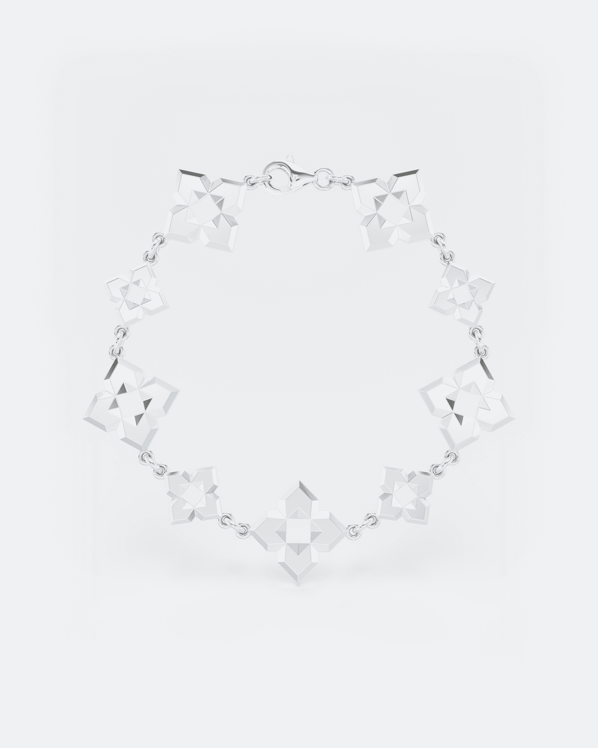 Sakura White Gold Bracelet