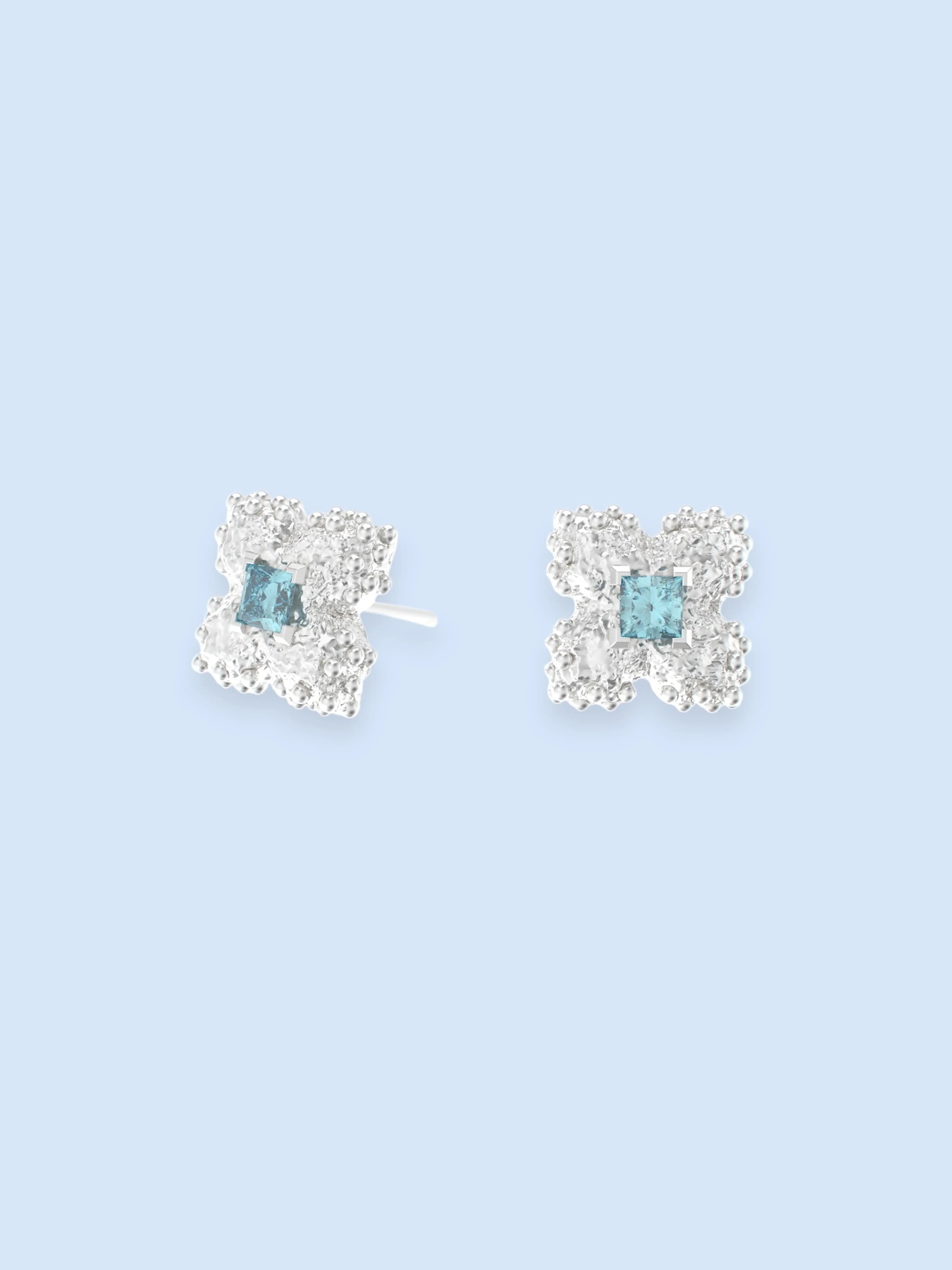 iced sakura earrings