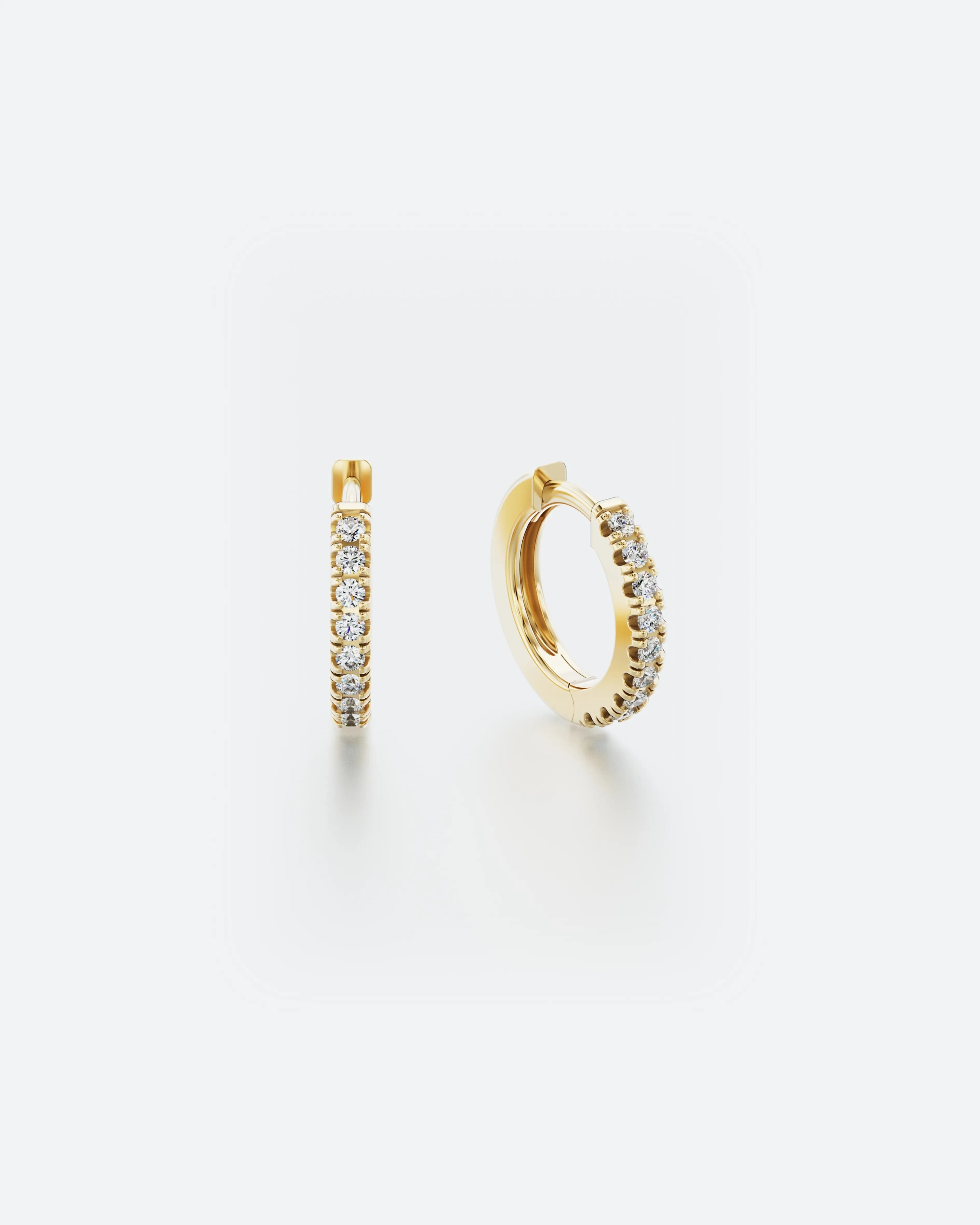 0.15ct Kolczyki z Diamentami