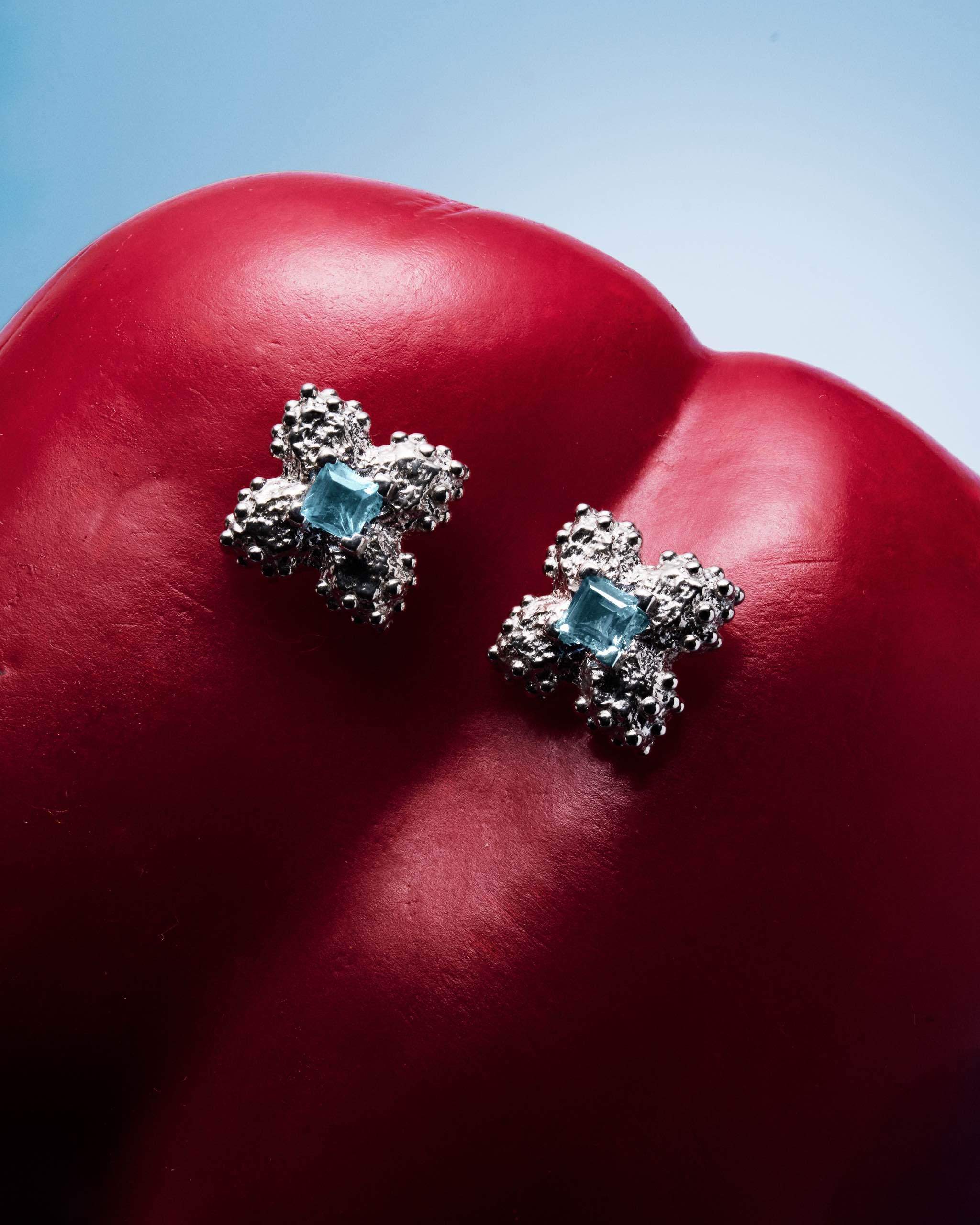 iced sakura earrings