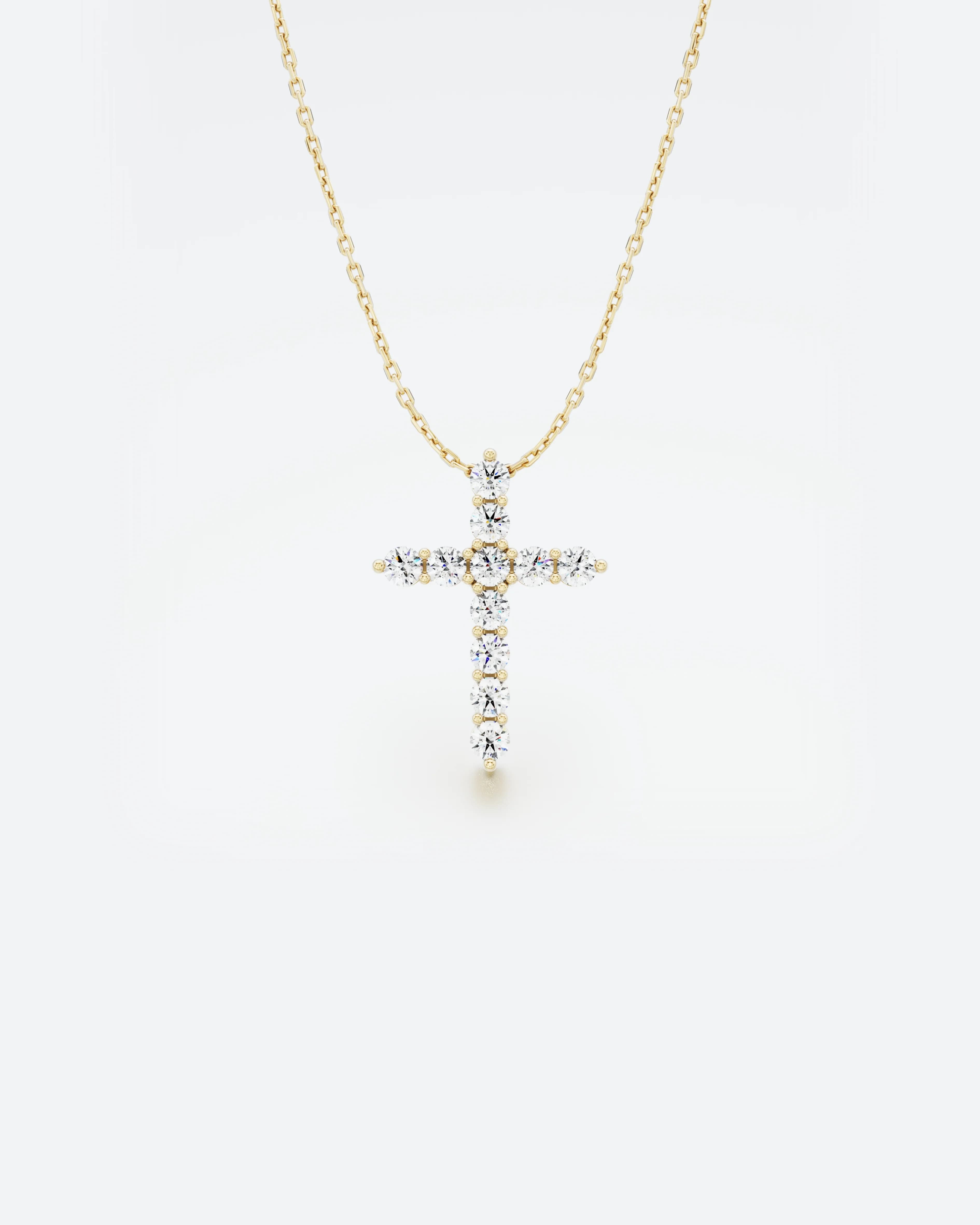 0.30ct Wisiorek Krzyż z Diamentami