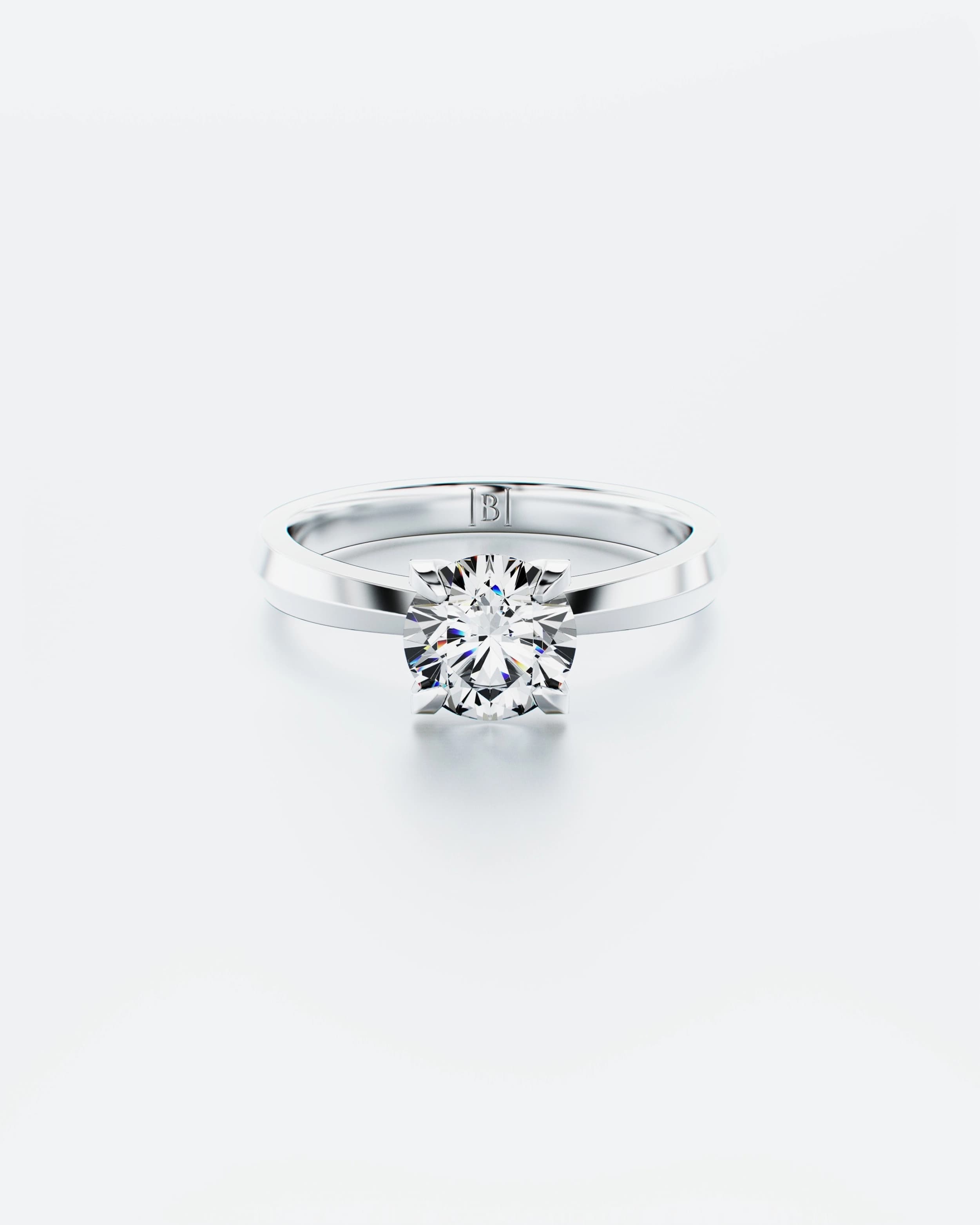 1.01ct Single Stone Natural Diamond Ring