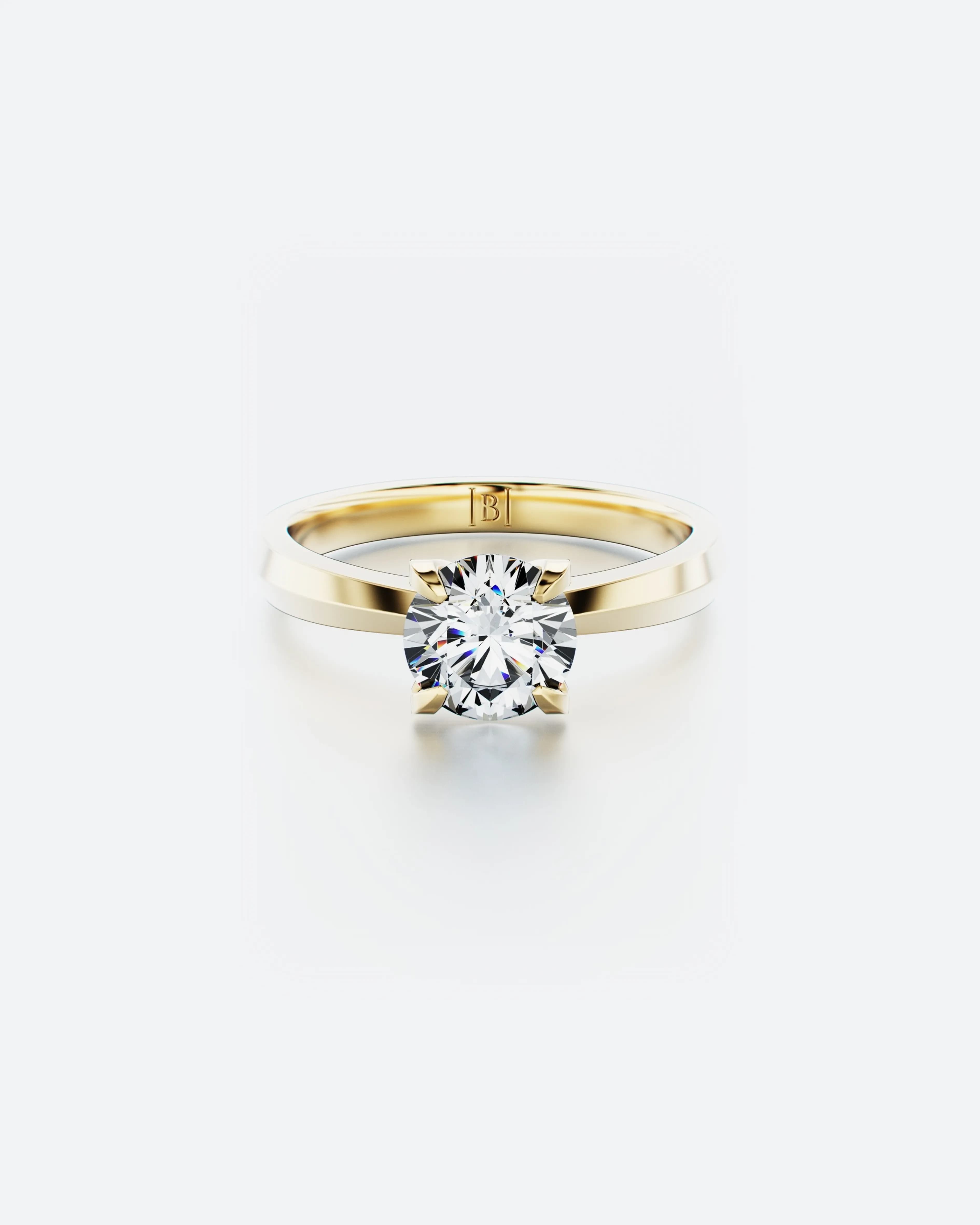 1.00ct Ziedas su deimantu