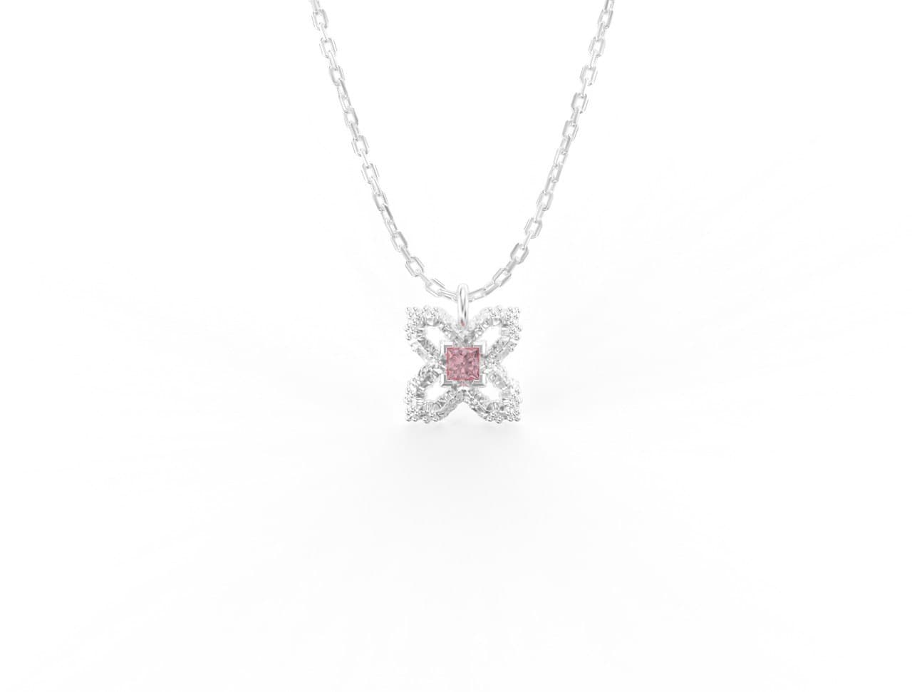 iced sakura pendant // v day edition